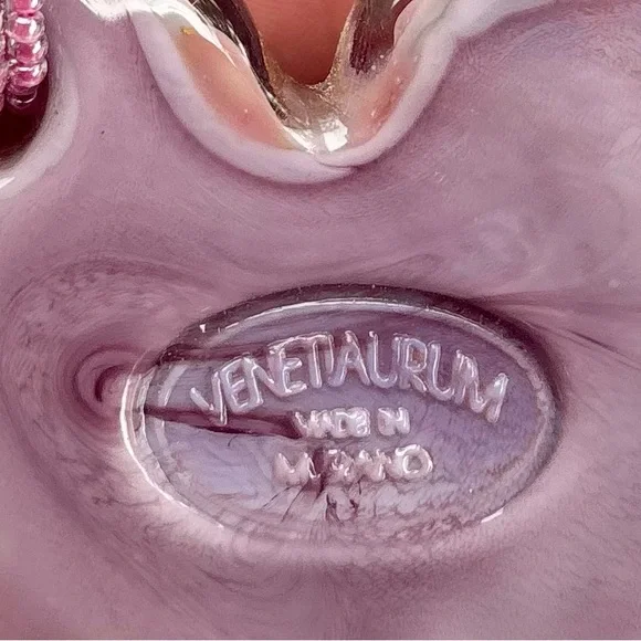 Murano Pink Heart Pendant Necklace Lot - Picture 7 of 7